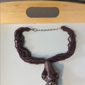NWOT South African Handmade Bead Necklace (C396)